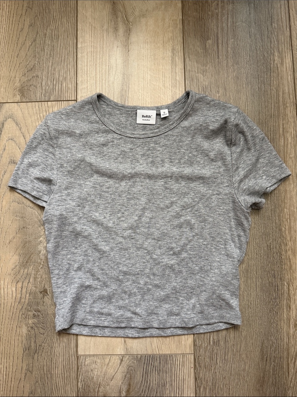 Sunday best cropped ribbed tshirt